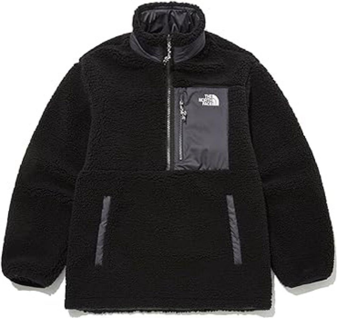 新品　韓国限定　ノースフェイス フリース リバーシブル　ジャケット　ブラック