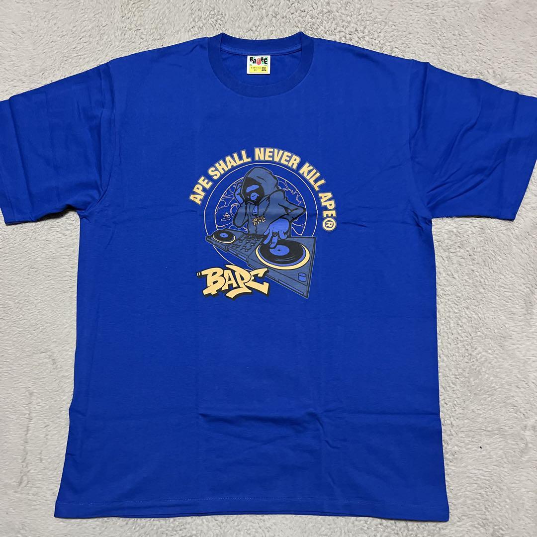 APE BAPE KAWS DJ tee tシャツ ブルー　青　2XL XXL