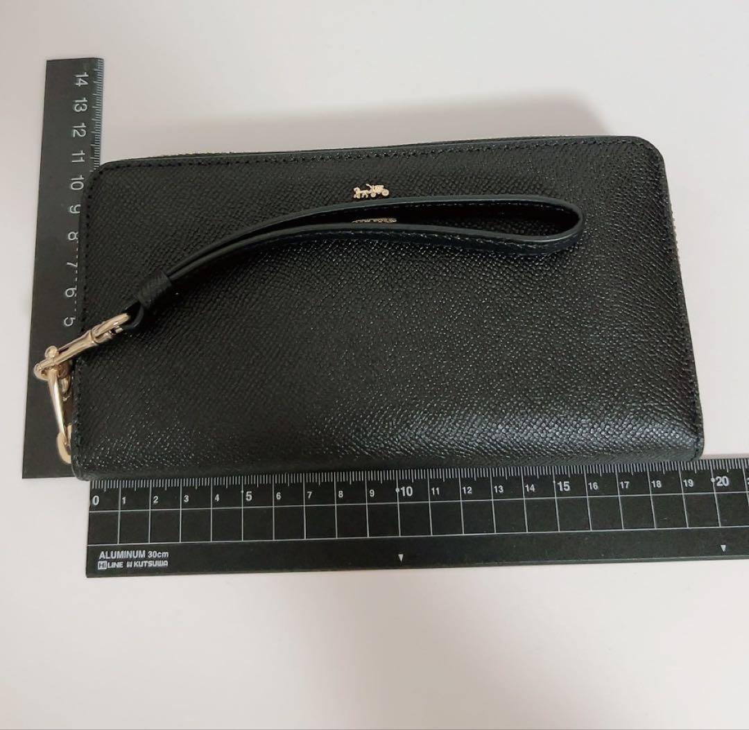 コーチ　COACH 長財布　黒　ブラック　新品