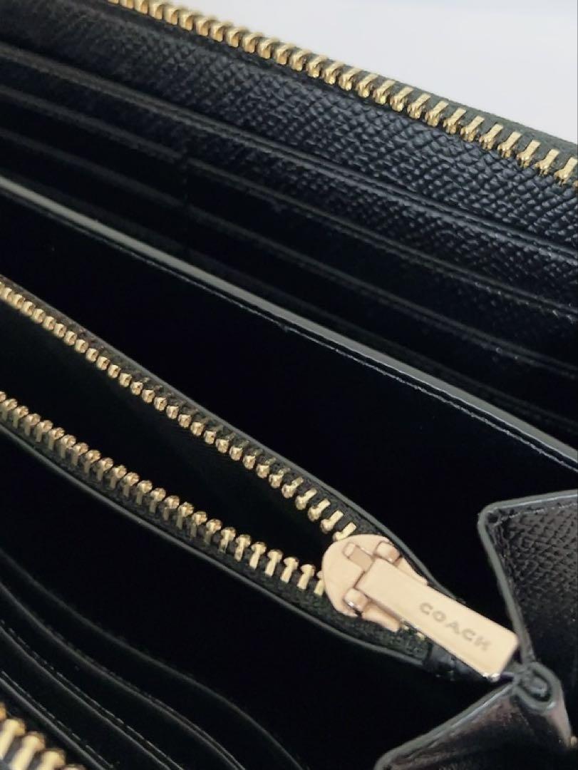 コーチ　COACH 長財布　黒　ブラック　新品
