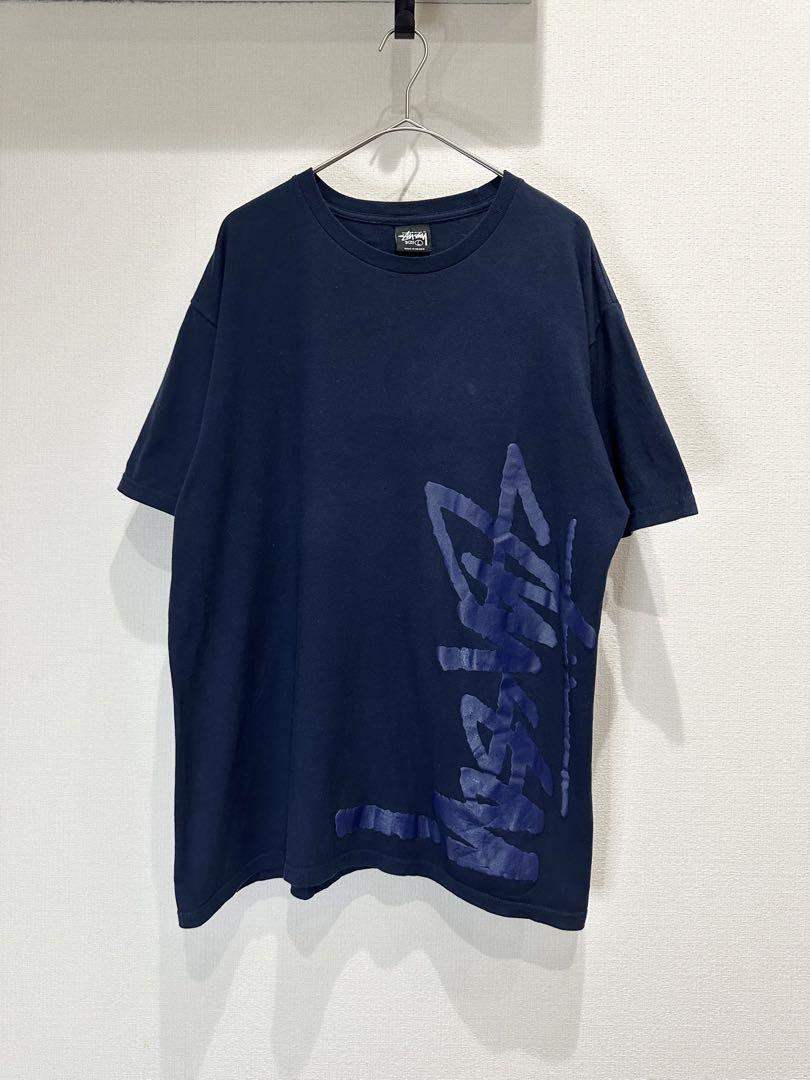 Stussy ネイビー グラフィックTシャツ