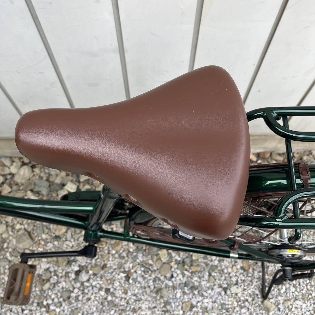 【要メンテナンス】 26インチ自転車 フォレストグリーン籐籠風おしゃれママチャリ 要メンテナンス】 26インチ自転車 フォレストグリーン籐籠風