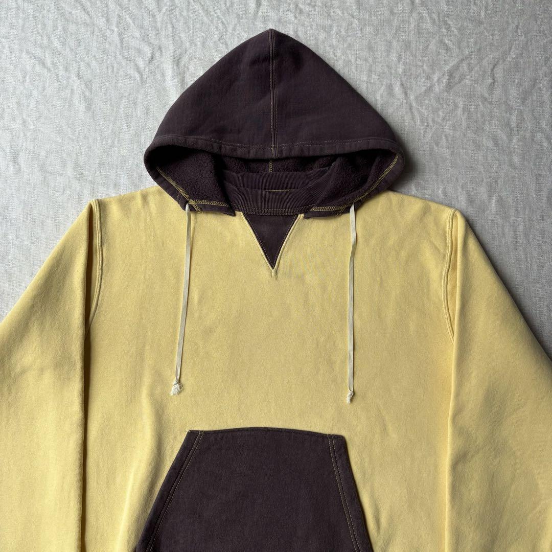 cushman 後付けパーカー 両V ツートン ドラポケ　vintage L