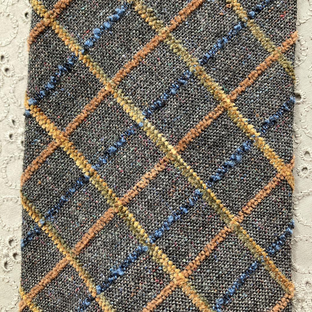 美品Ermenegildo Zegna ウールネクタイ