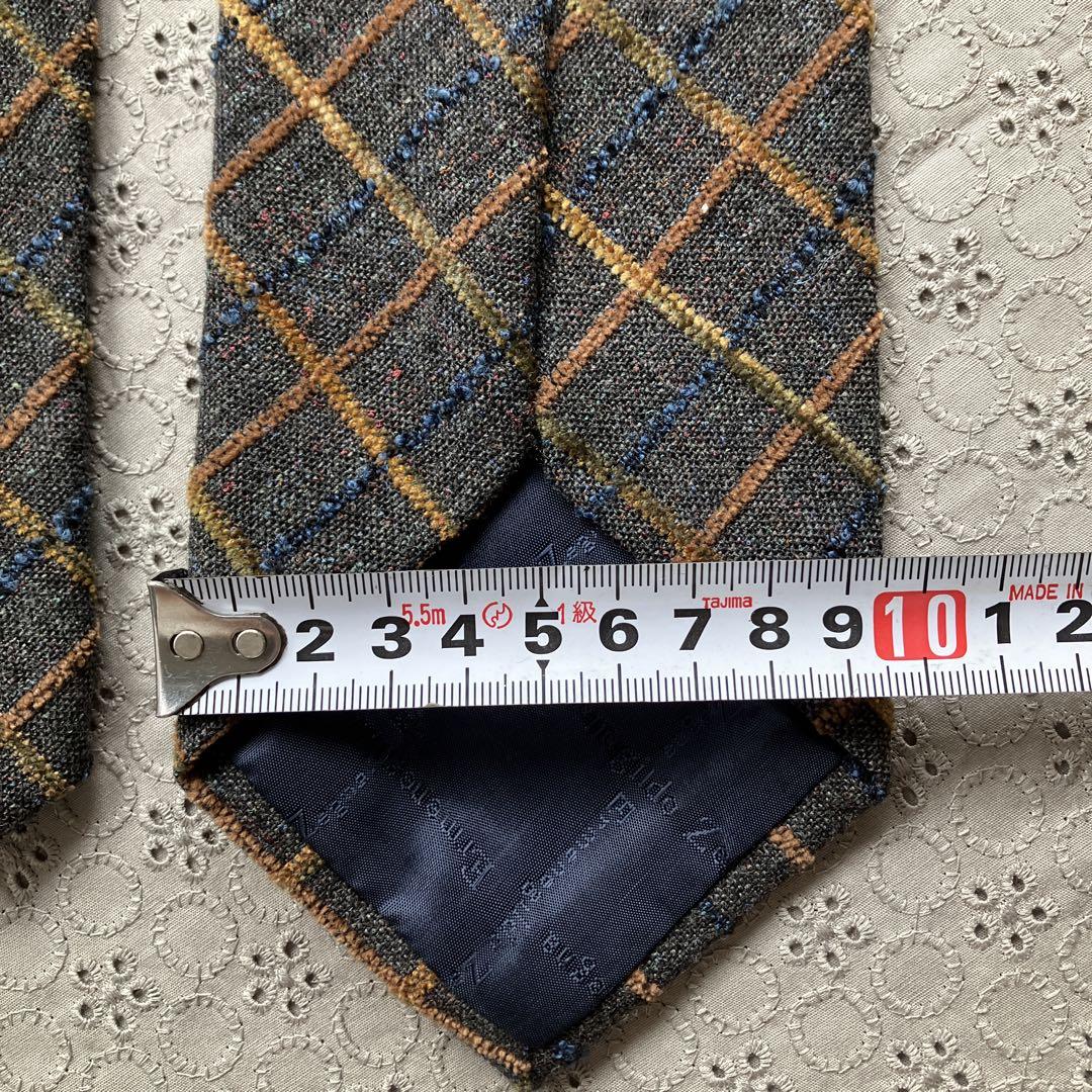 美品Ermenegildo Zegna ウールネクタイ