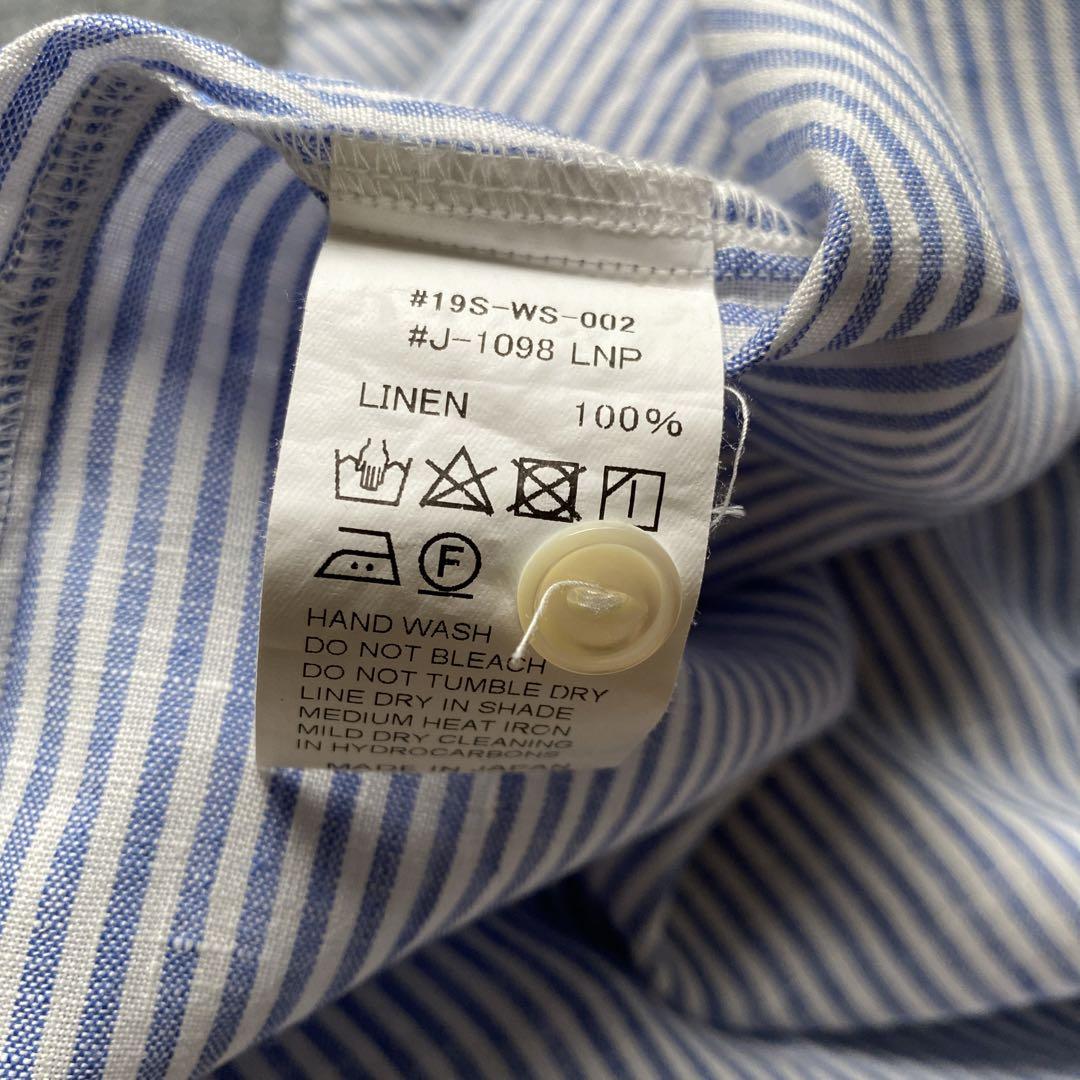 ★美品　サイズ14 Gymphlex　水色ストライプ　シャツワンピ★