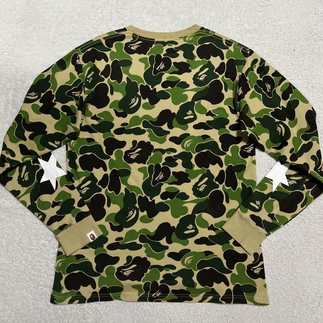 【日本製】A BATHING APE L/S ロンT 迷彩 メンズ L