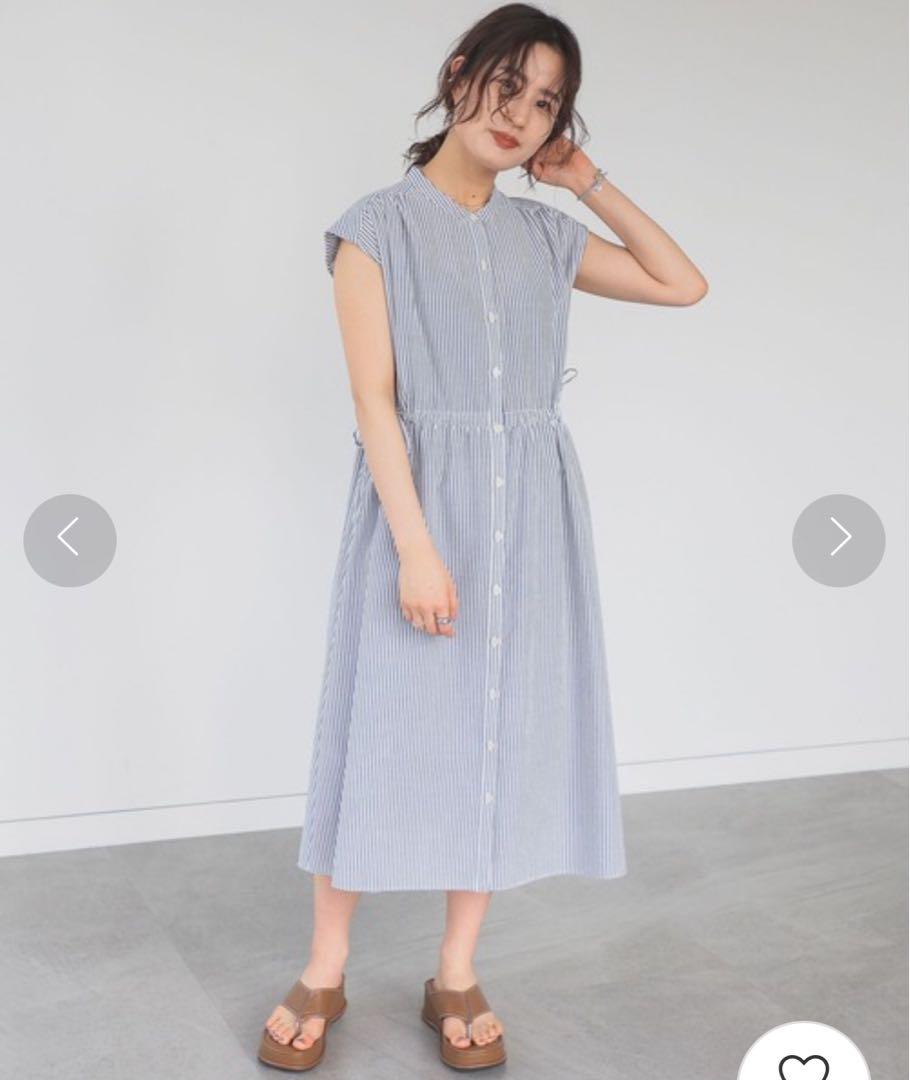 B:MING by BEAMS ビームス シアサッカー ワンピース ストライプ
