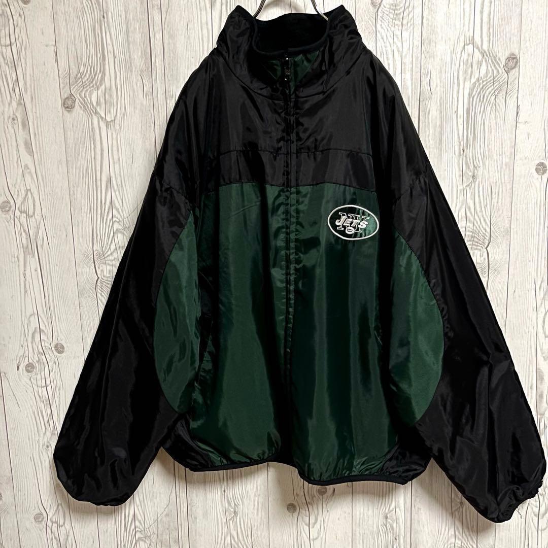 NFL ジェッツ リバーシブル ナイロンジャケット XL ジャンバー アメフト