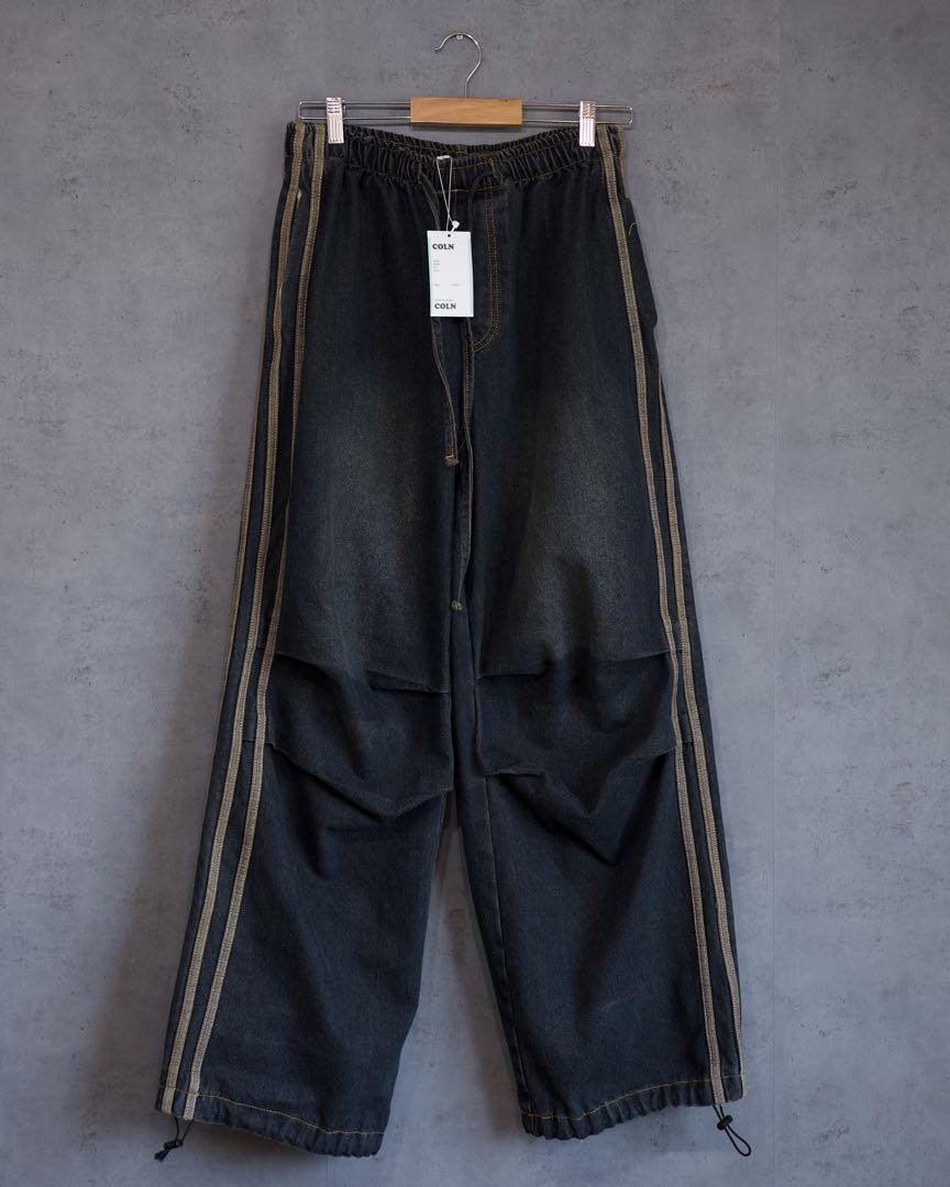 COLN hold track jeans スリーストライプ ワイドバギーデニム COLN hold track jeans スリーストライプ ワイドバギーデニム