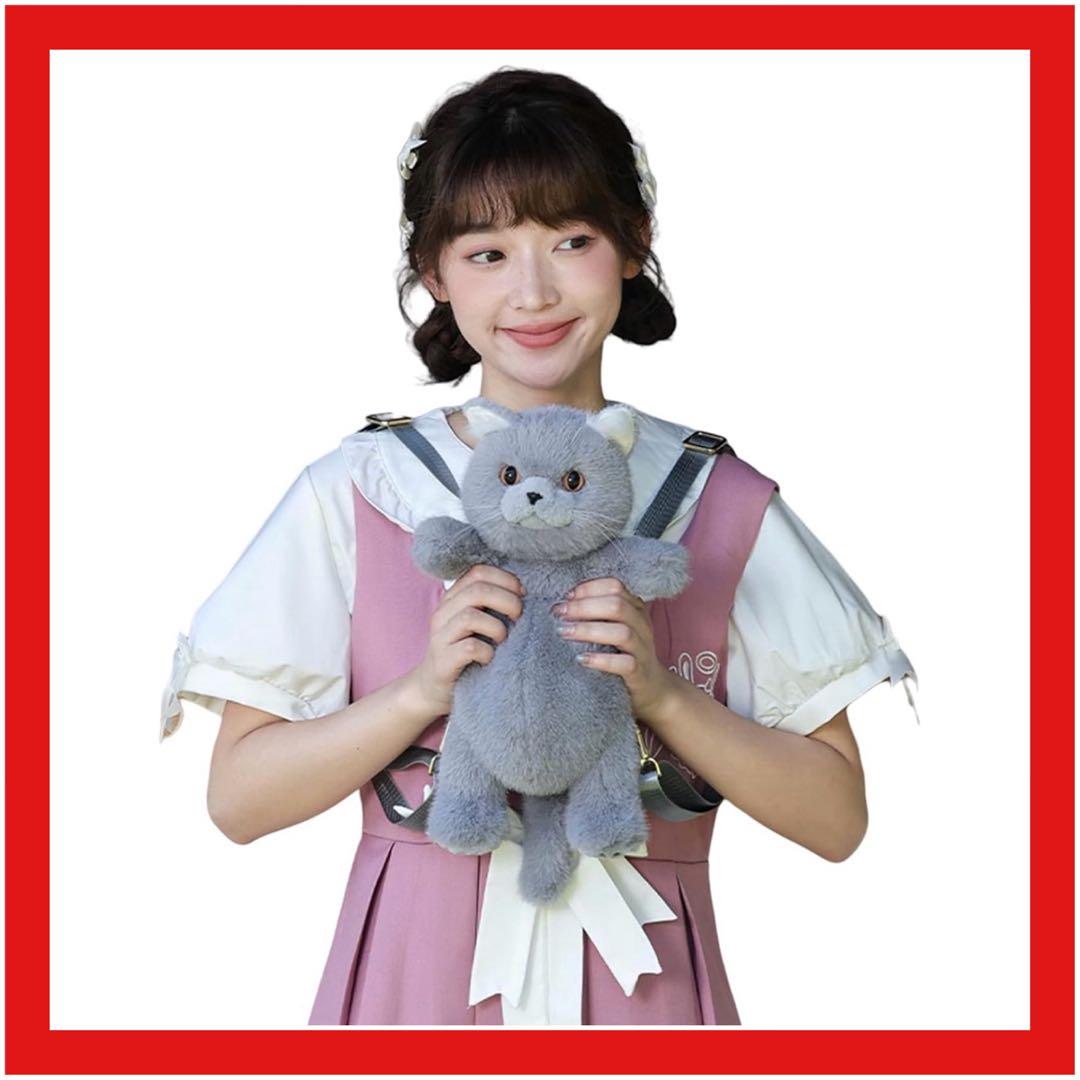 ロシアンブルー 猫型リュック ラグドール 猫 ぬいぐるみ プレゼント 誕生日 ロシアンブルー 猫型リュック ラグドール 猫ぬいぐるみ