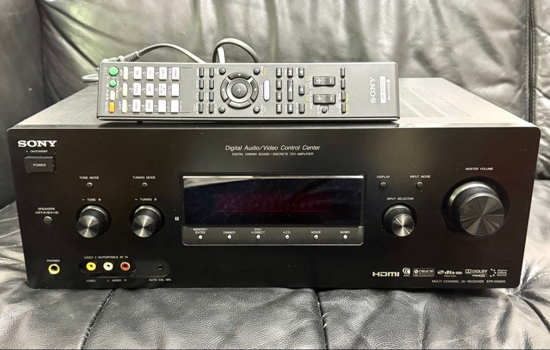 SONY マルチチャンネルインテグレートアンプSTR-DG820 リモコン付き