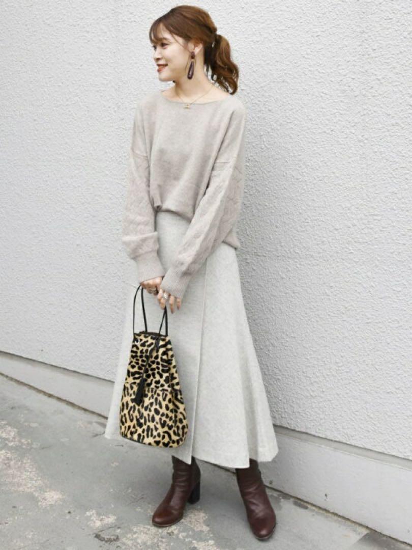 シップス SABLE ボートネックプルオーバー シルク カシミヤタッチ 通勤