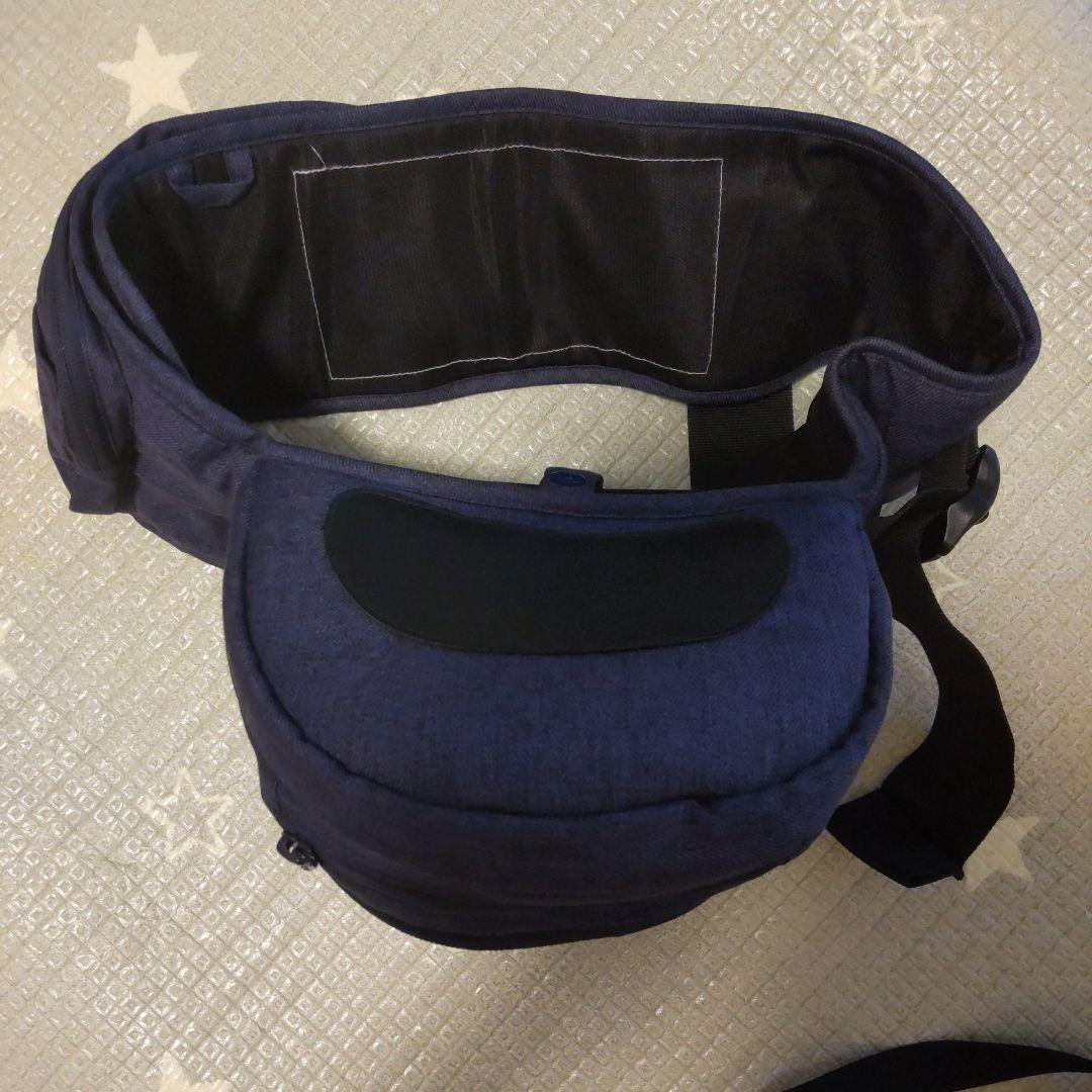 最終値下げ【美品】napnap トラン　抱っこ紐　ヒップシート　デニム