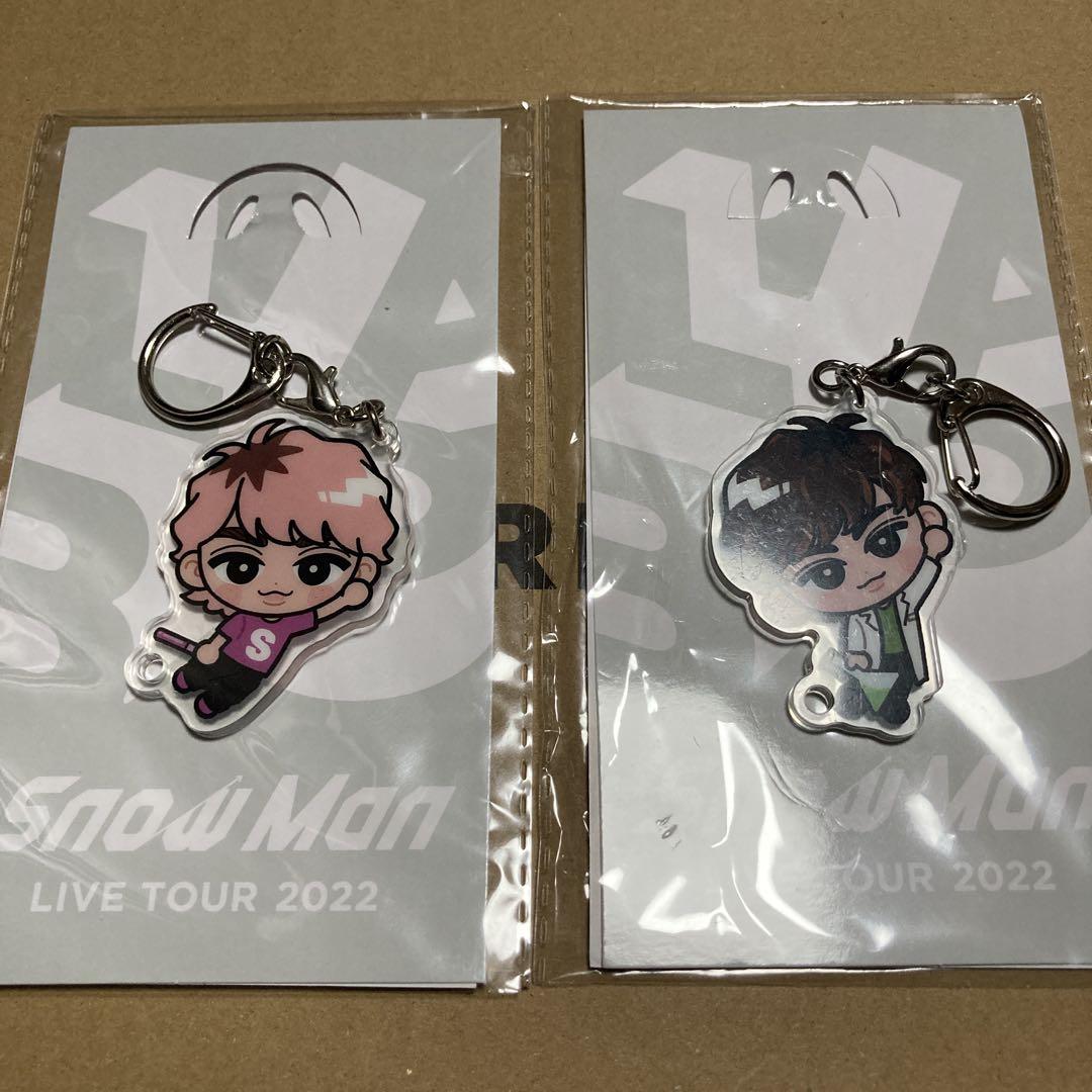 スノーマン LIVE TOUR 2022 キーホルダー２つセット Snow Man LIVE TOUR 2022 キーホルダー 2個セットあべさく