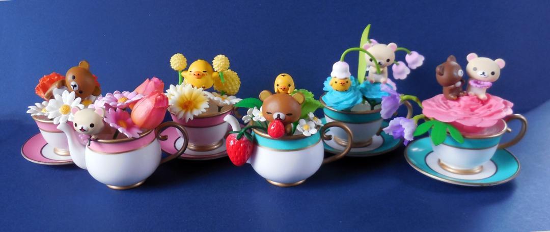 ミニチュア　リラックマ Flower Tea Cup　6種フルコンプ