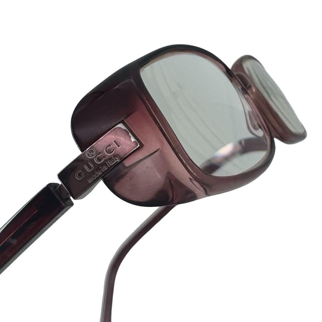 GUCCI グッチ 度入り メガネ フレーム ボルドー 赤 メンズ レディース