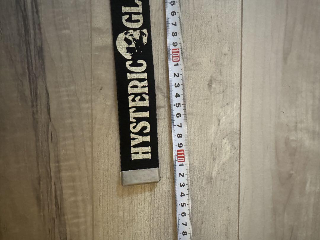 HYSTERIC GLAMOUR ロゴ入り ブラックベルト ドクロ