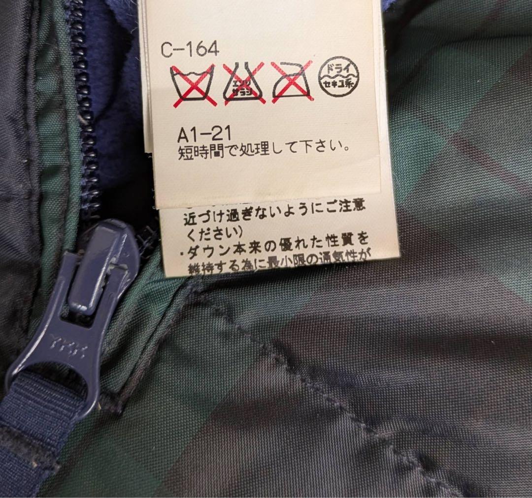 RALPH LAUREN リバーシブル ダウンジャケット ポニー刺繍 160 RALPH LAUREN リバーシブル ダウンジャケット ポニー刺繍 160