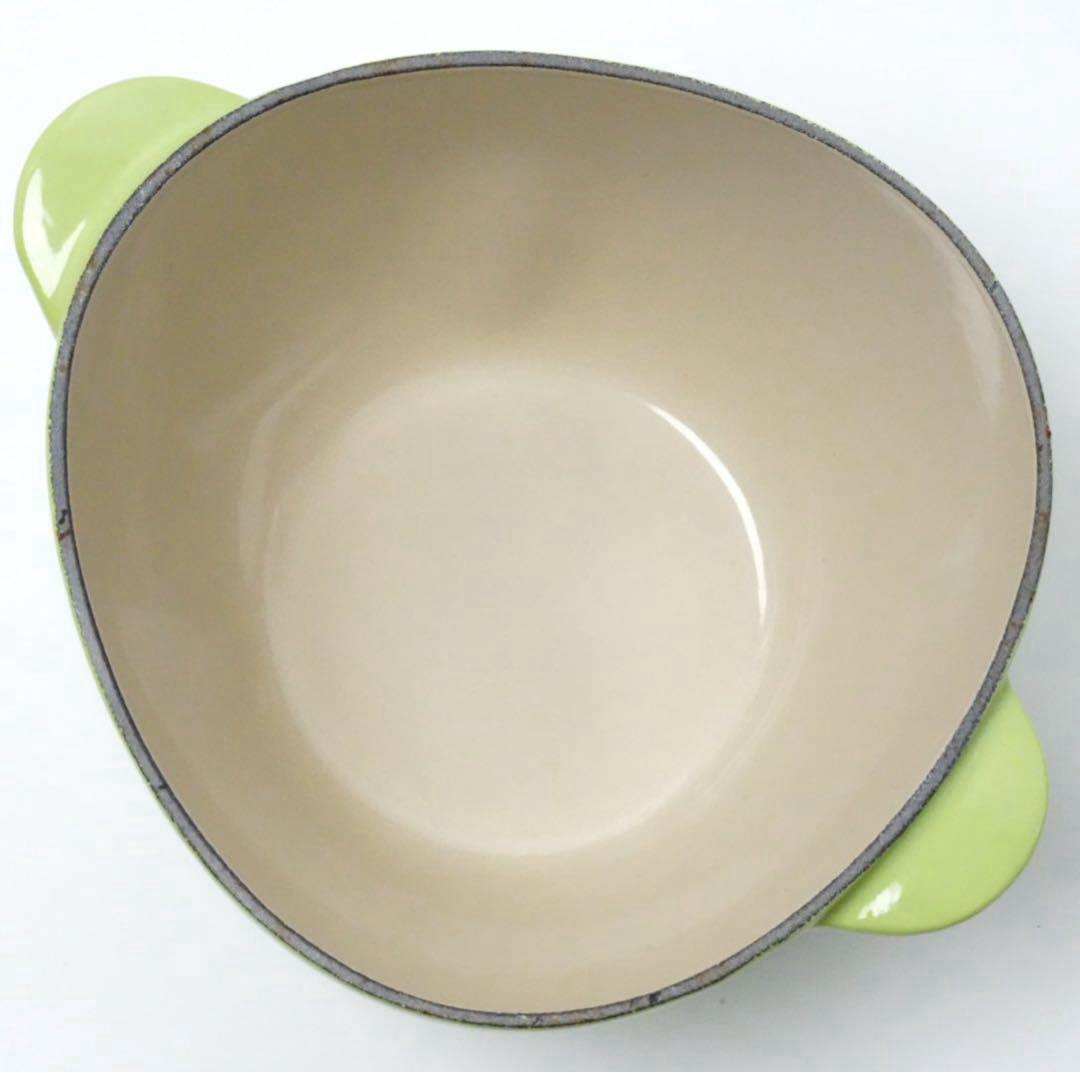 美品】LE CREUSET アップルココット フルーツグリーン 18cm