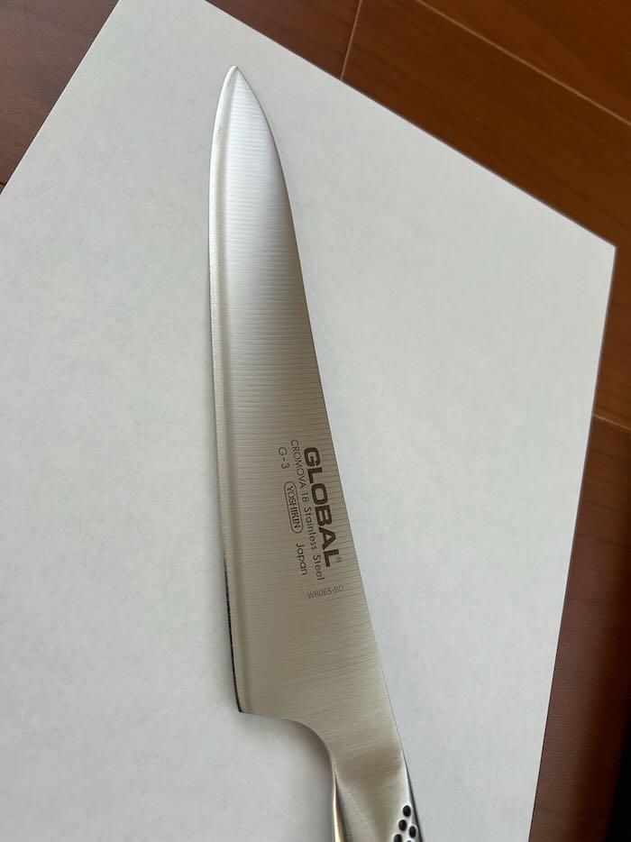 未使用 GLOBAL グローバル 包丁 スライサー 21cm 　G-3