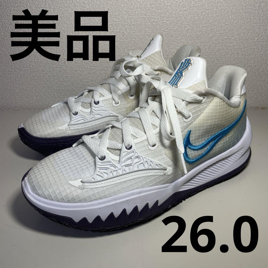 美品】NIKE KYRIE LOW4 EP カイリー4 26CM 白/青 - メルカリ 美品】NIKE KYRIE LOW4 EP カイリー4 26CM 白/青 - メルカリ