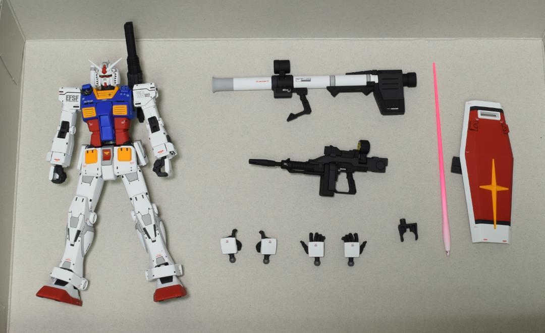塗装済完成品 HG RX-78-02 ガンダム ORIGIN版 前期型 ガンプラ