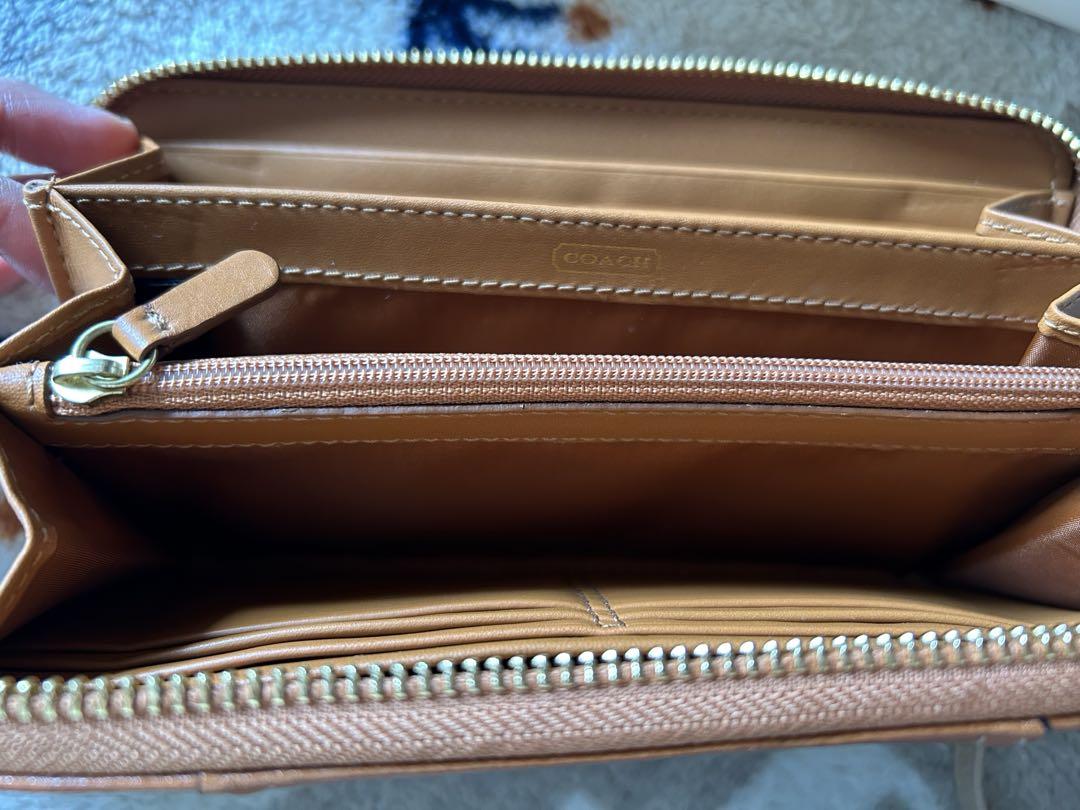 新品、未使用！COACH ブラウン 長財布 保存袋、箱付き