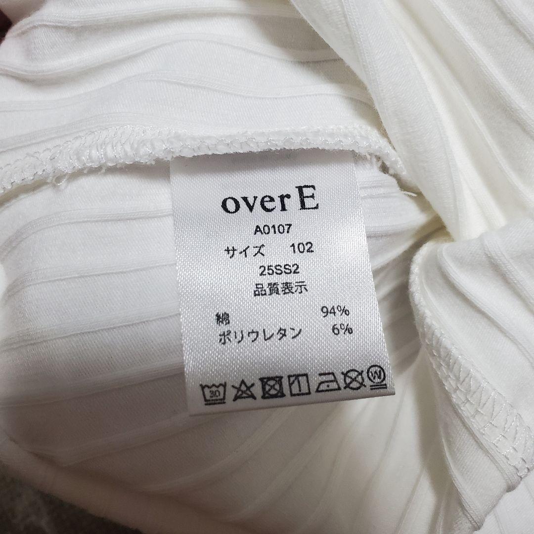 overE メローワイドテレコパネルカットソー 102