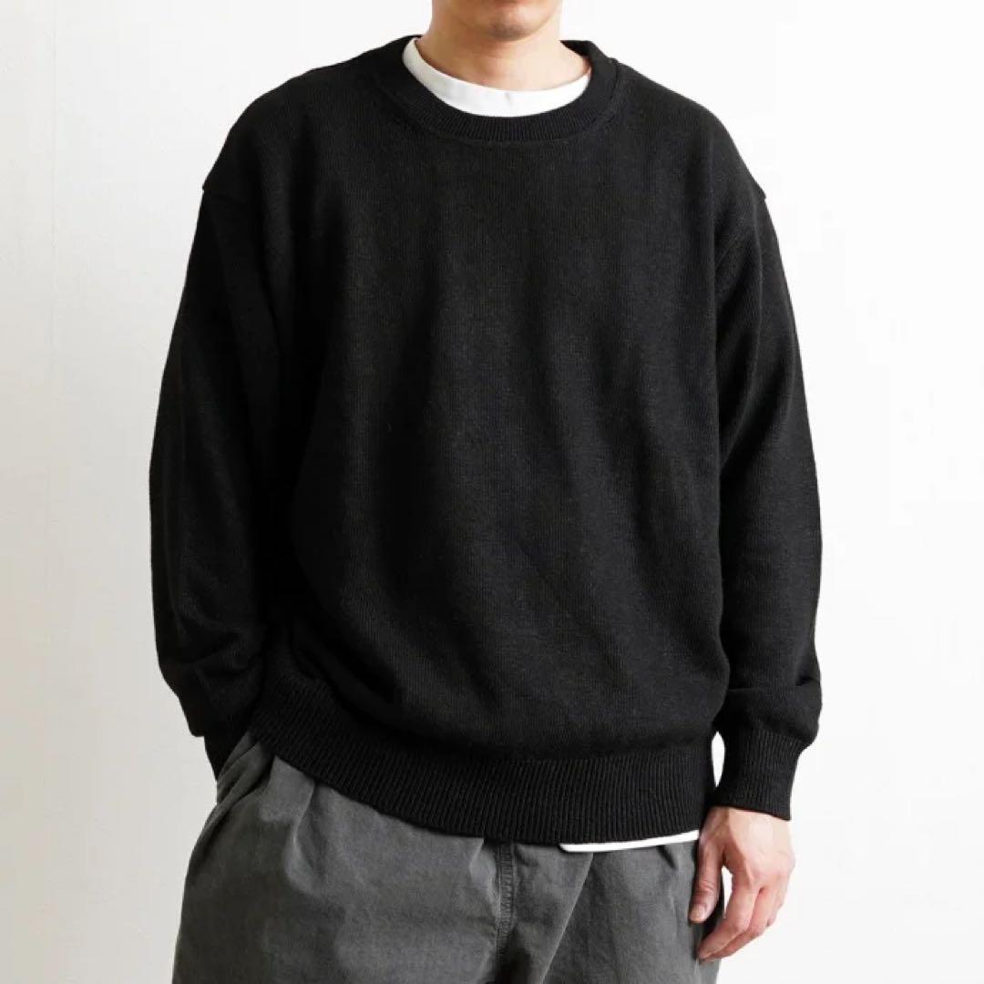 reverve / LONG SLEEVE PULLOVER - BLACK