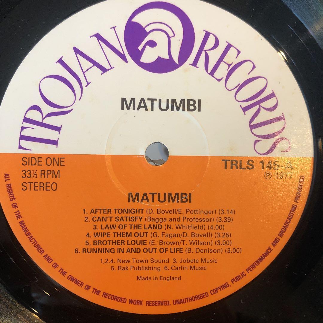 LP】MATUMBI / MATUMBI - メルカリ