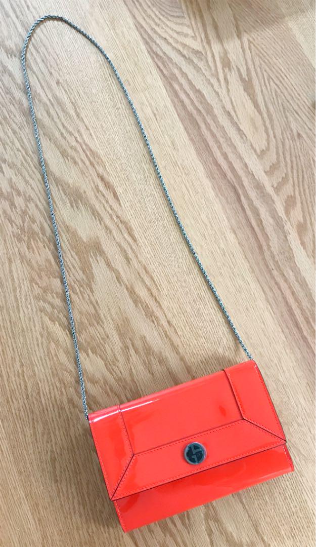 ミニショル❈ GIORGIO ショルダー バッグ レッド 赤 WkxzS-m45837901519 ARMANI 長財布 クラッチ ⑼えます