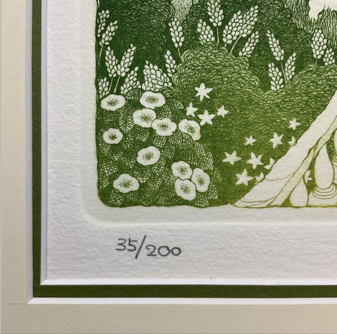 絵画・額縁・版画・上砂 理佳・Prelude・銅版画・美術品・インテリア・雑貨 絵画・額縁・銅版画・上砂理佳・Prelude・エッチング・メルヘン