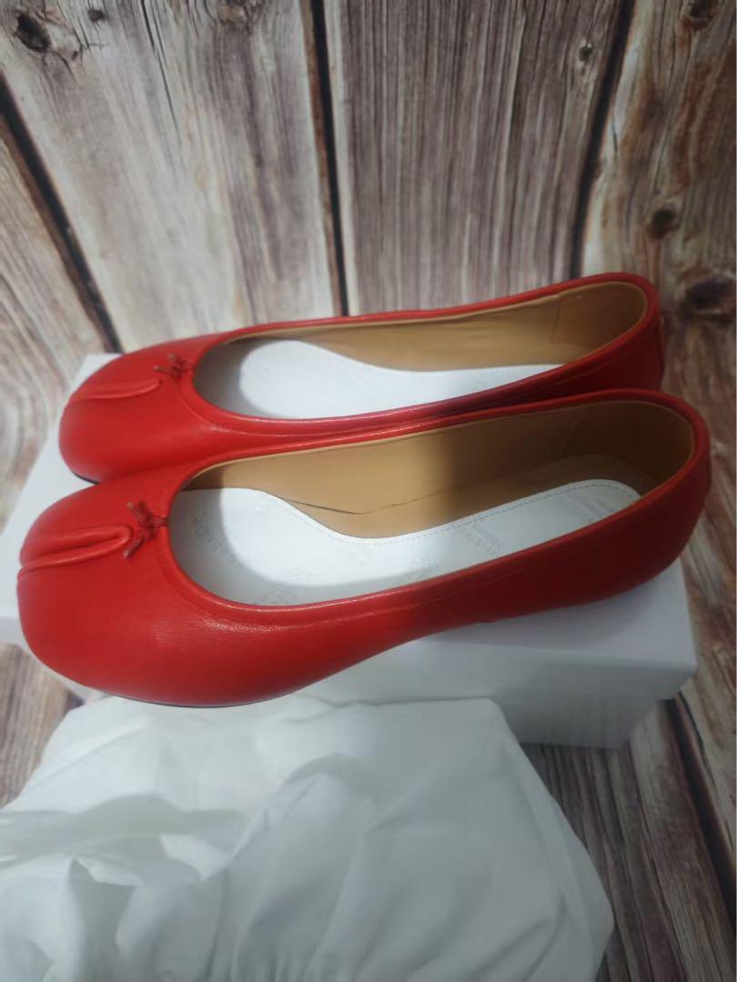 美品tabi バレエ maison margiela 赤 足袋