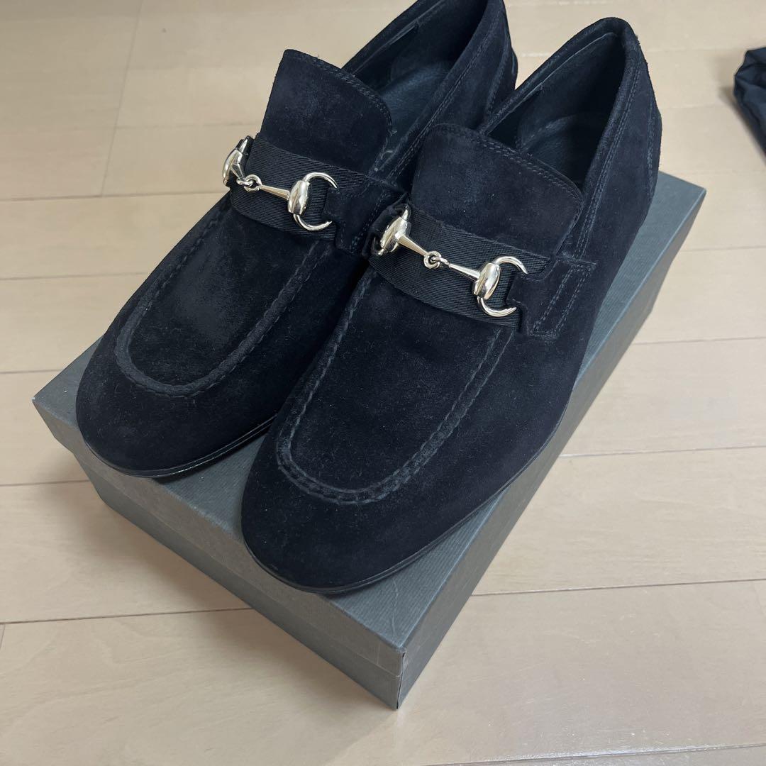 GUCCI スエード　ビットローファー
