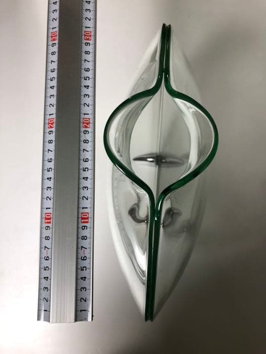 59%OFF!】 花器 池坊御流風 風船 つぶれた 型 ガラス シンプル