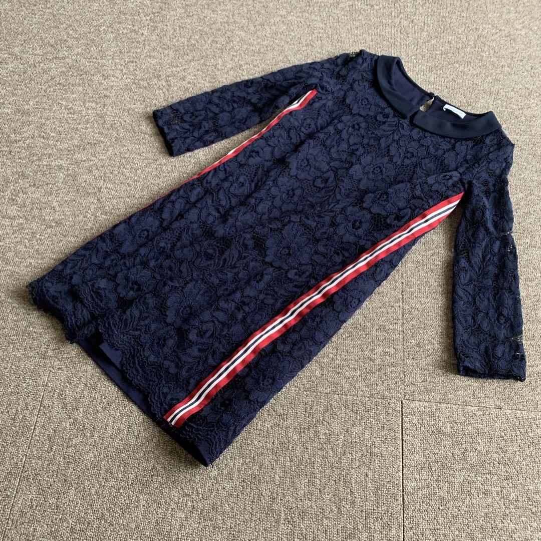 美品 MONNALISA 12Y ワンピース レース　マメール　イオソノマオ