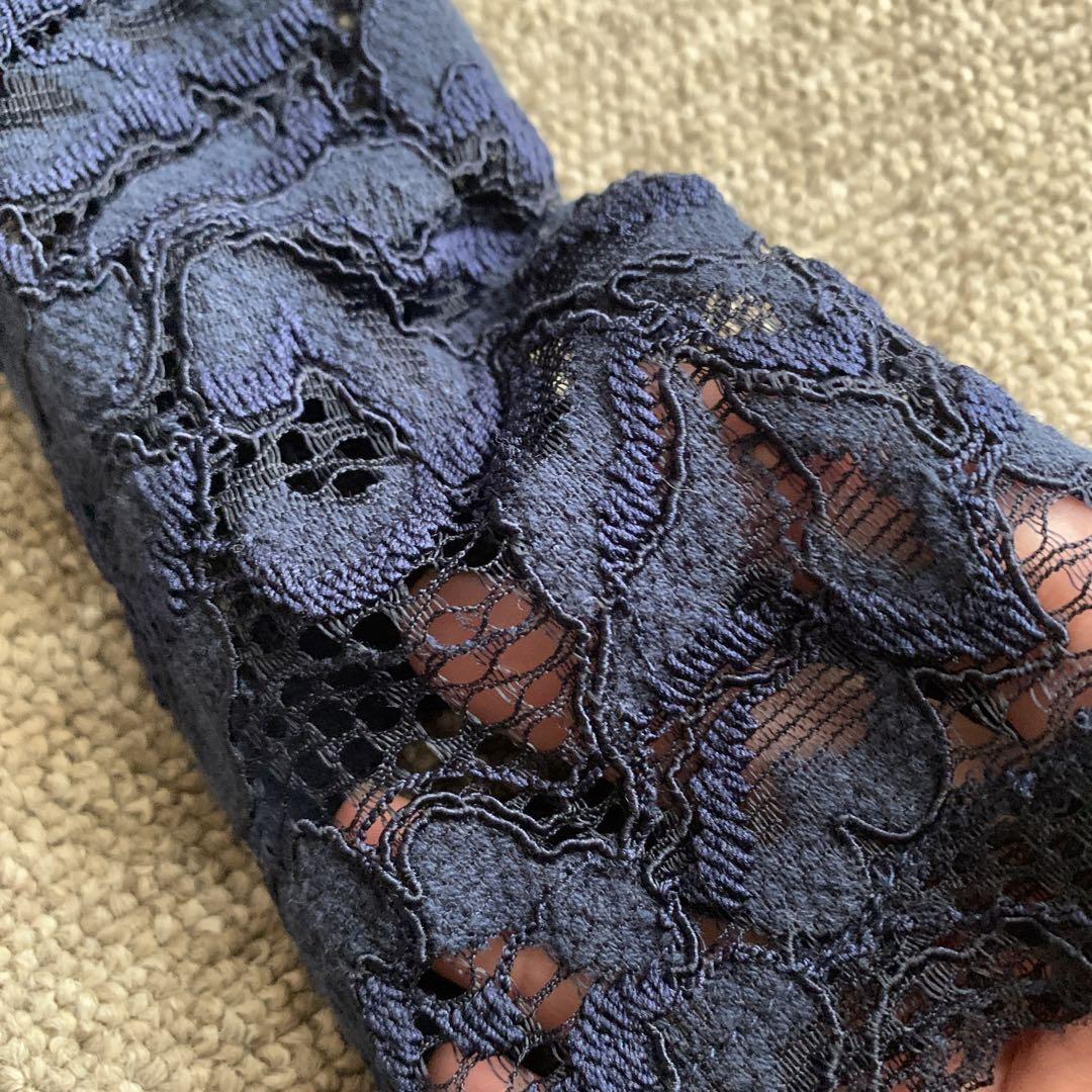 美品 MONNALISA 12Y ワンピース レース　マメール　イオソノマオ