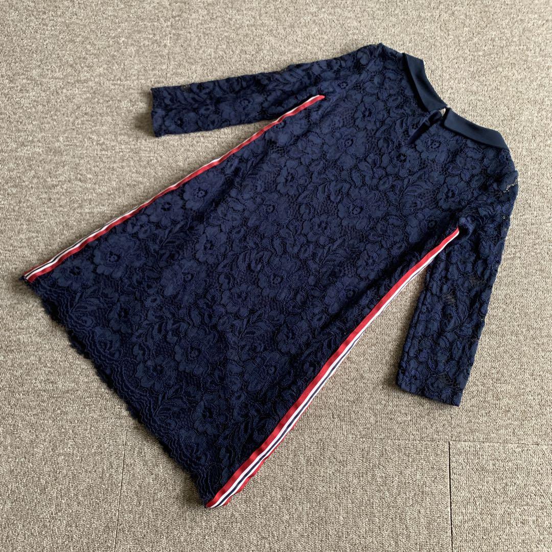 美品 MONNALISA 12Y ワンピース レース　マメール　イオソノマオ