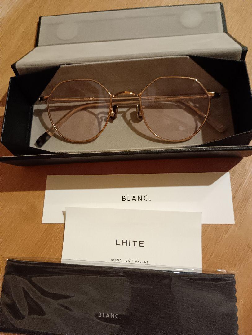 BLANC.BO21 PC LHITE ゴールド サングラス
