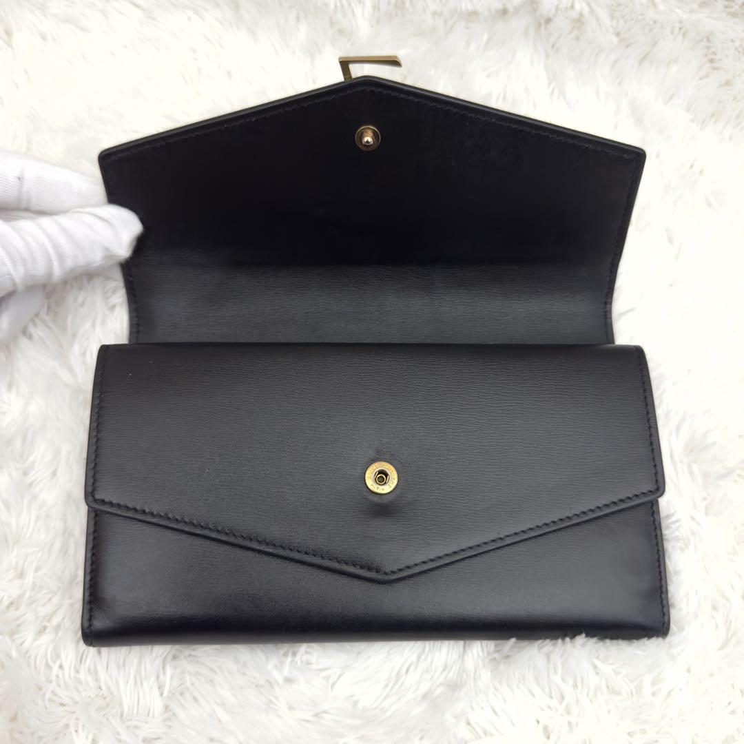 美品✨SAINT LAURENT サンローラン カサンドラ ゴールド金具 長財布