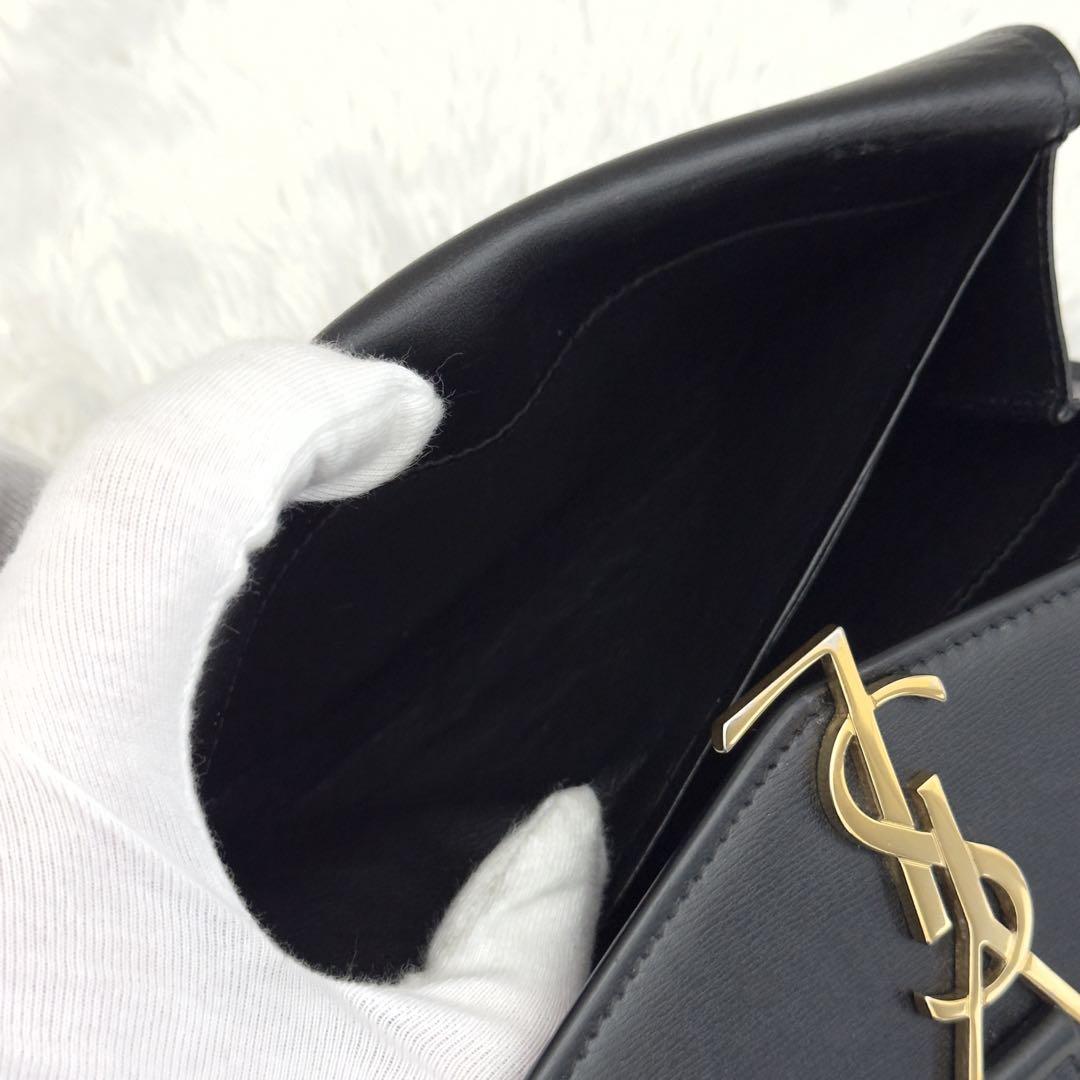 美品✨SAINT LAURENT サンローラン カサンドラ ゴールド金具 長財布