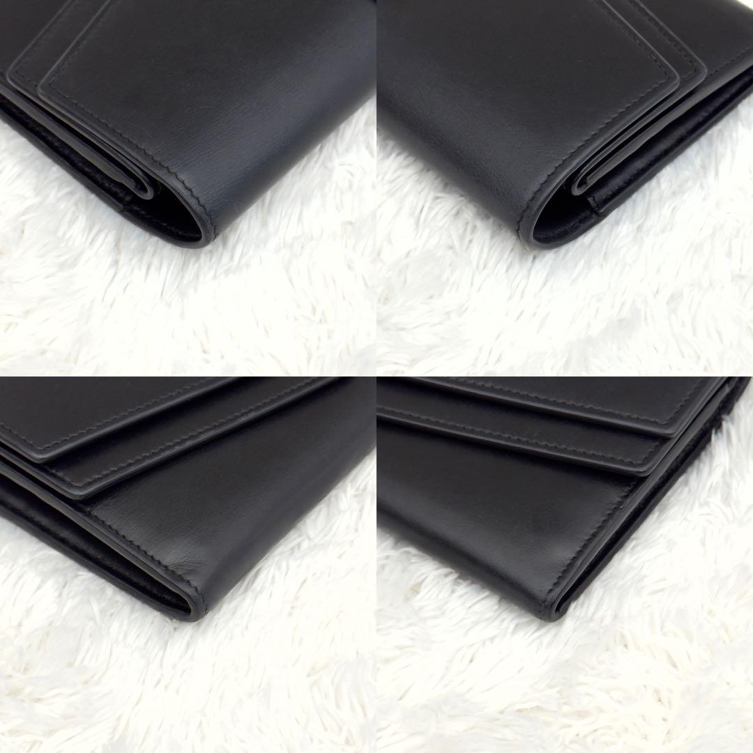 美品✨SAINT LAURENT サンローラン カサンドラ ゴールド金具 長財布