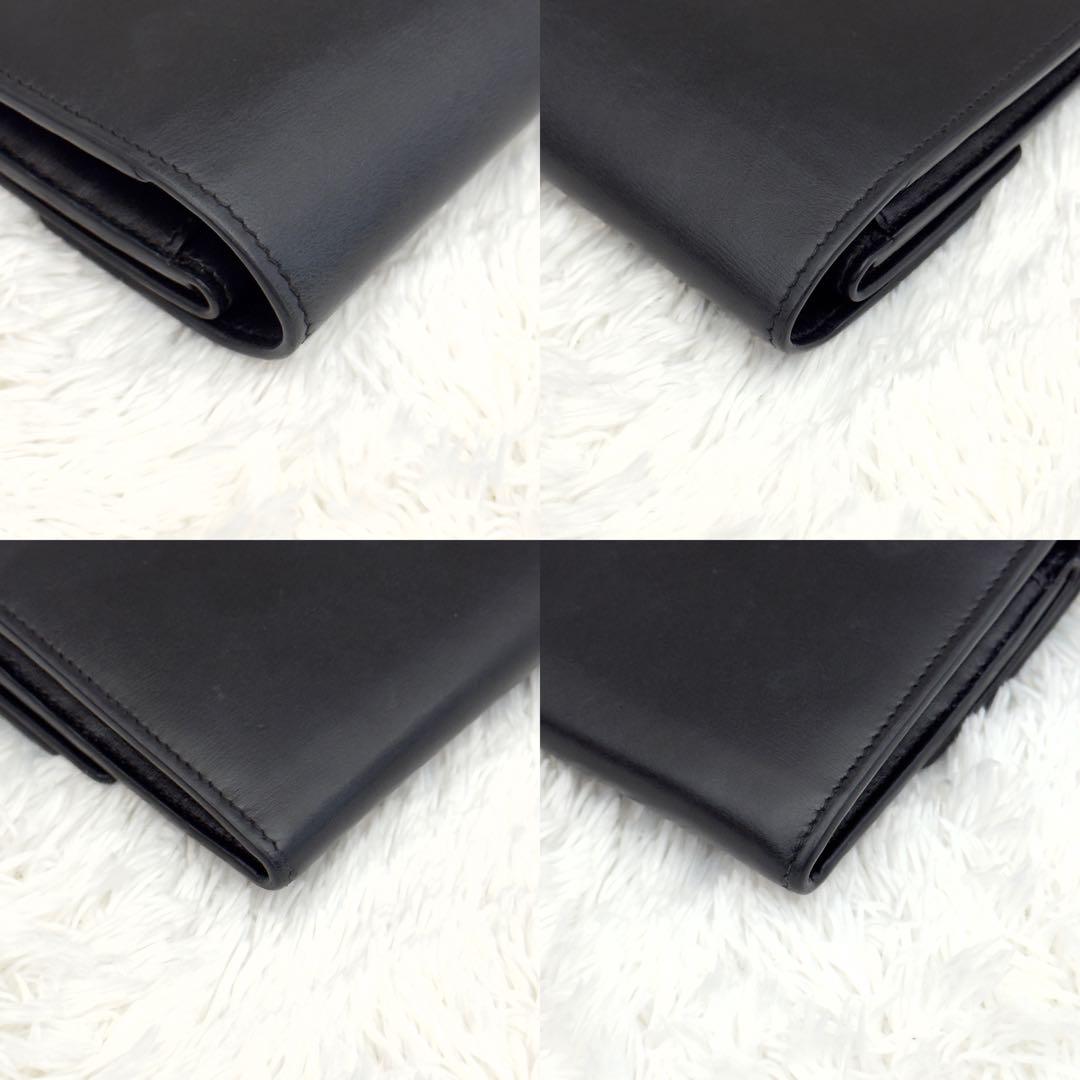 美品✨SAINT LAURENT サンローラン カサンドラ ゴールド金具 長財布