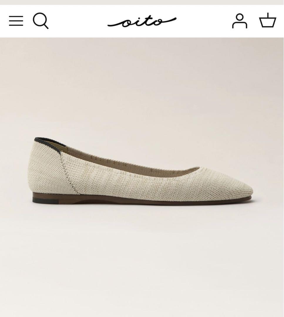 Oito  Washi‐Flat ◯ 24.0 新品　フラットシューズ