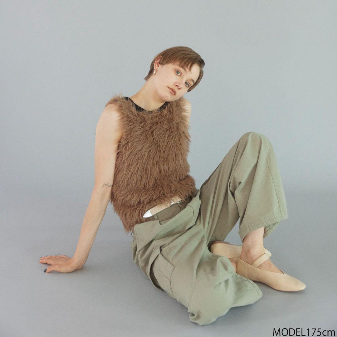 Searoomlynnヘアリーシャギータンクトップ searoomlynn ヘアリーシャギータンクトップ モカ - メルカリ