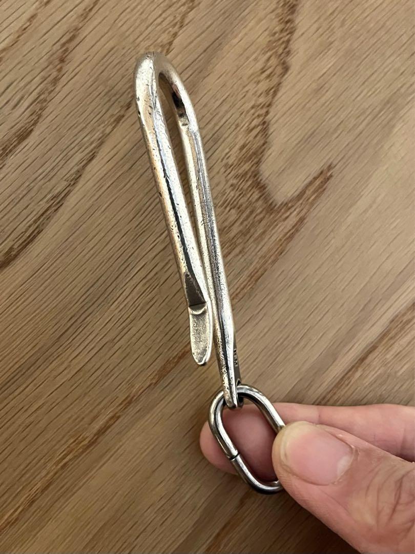 レッドムーン　シルバー製フック　ウォレットチェーン　キーリング