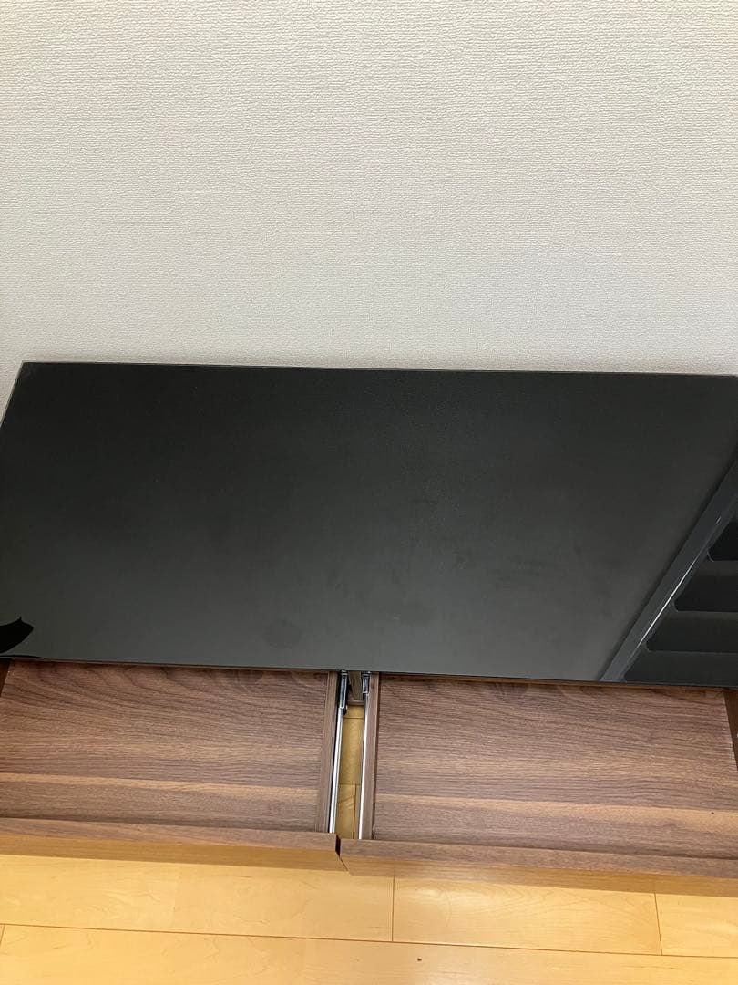 木製ローテーブル 引き出し2つ