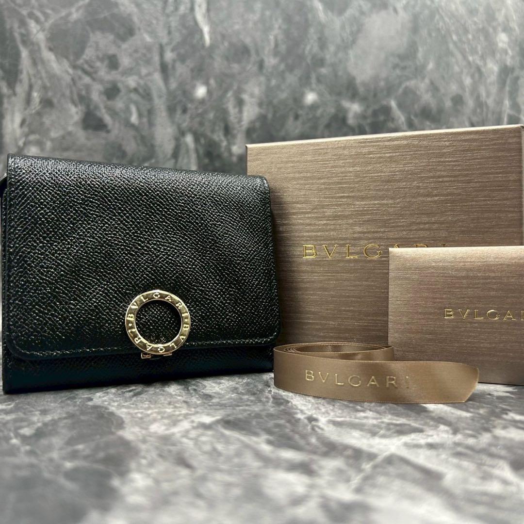 BVLGARI 3つ折り財布 サークルロゴ