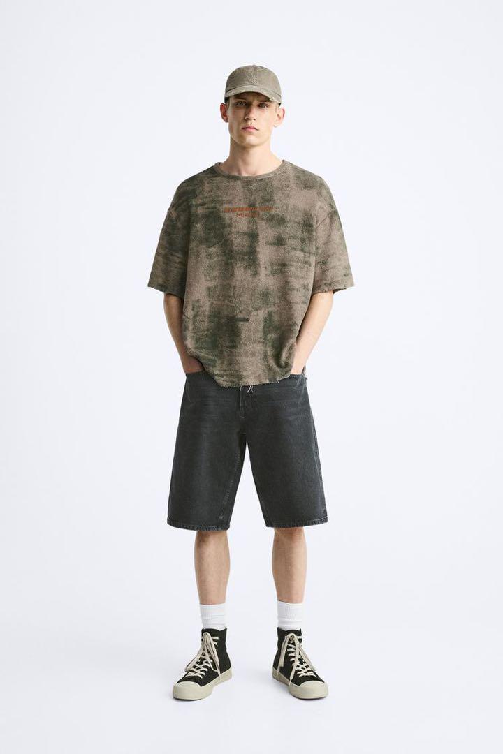 ZARA   BAGGY-FIT バミューダジョーツ